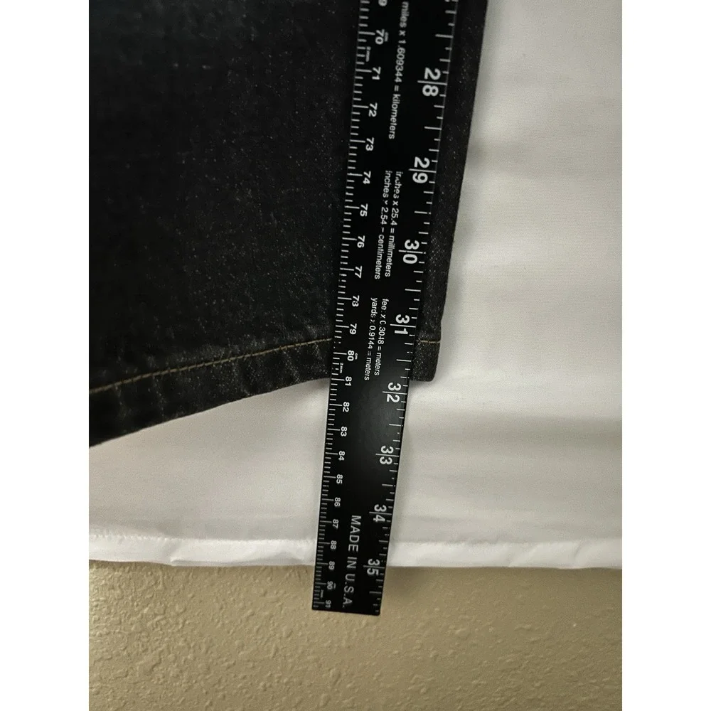 Nautica Jeans Co Dark Wash Denim‎ Jeans Mens 40x32 Straight Fit Distressed Y2K